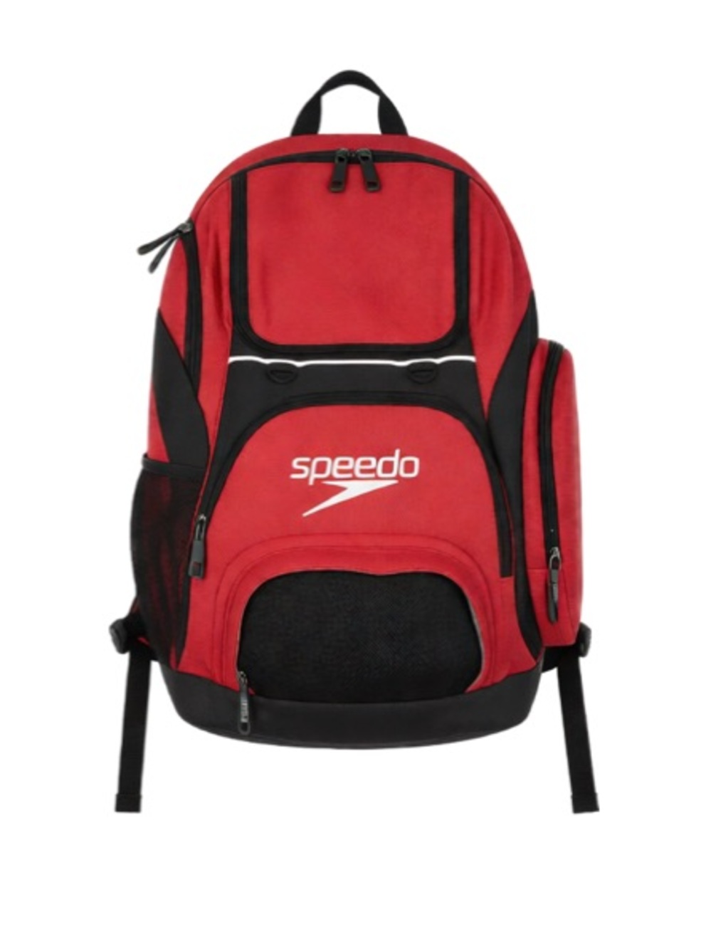 Speedo Red and Black Sport Backpack with Logo